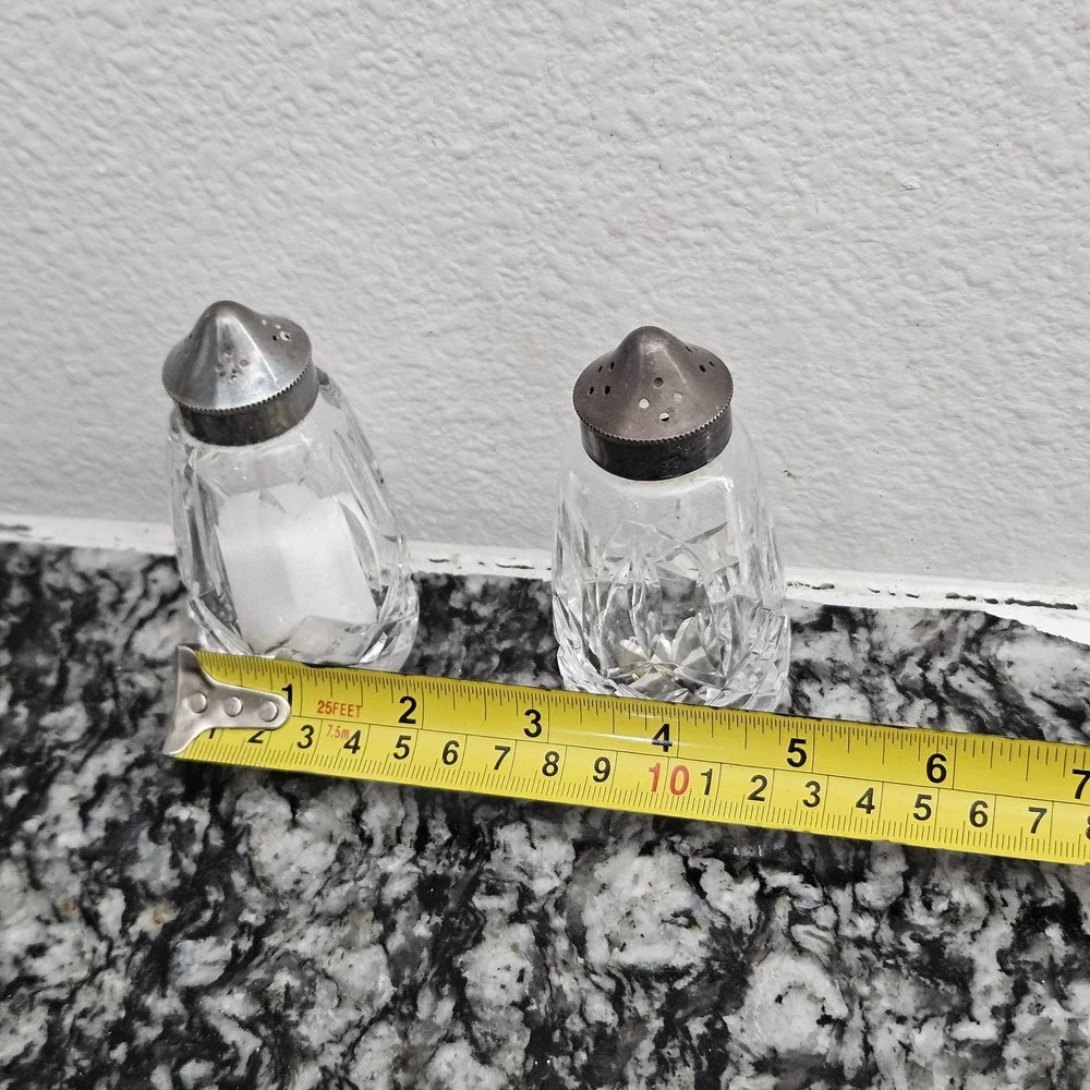 VINTAGE Waterford Crystal LISMORE Salt & Pepper Shaker‎ Set